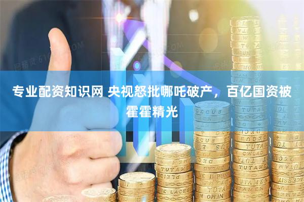 专业配资知识网 央视怒批哪吒破产，百亿国资被霍霍精光